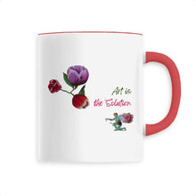 Load image into Gallery viewer, MUG céramique illustration art - Art is the solution
