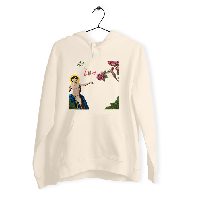 Sweatshirt à capuche Femme motif artistique - Hoodie Femme imprimé motif artistique - Love